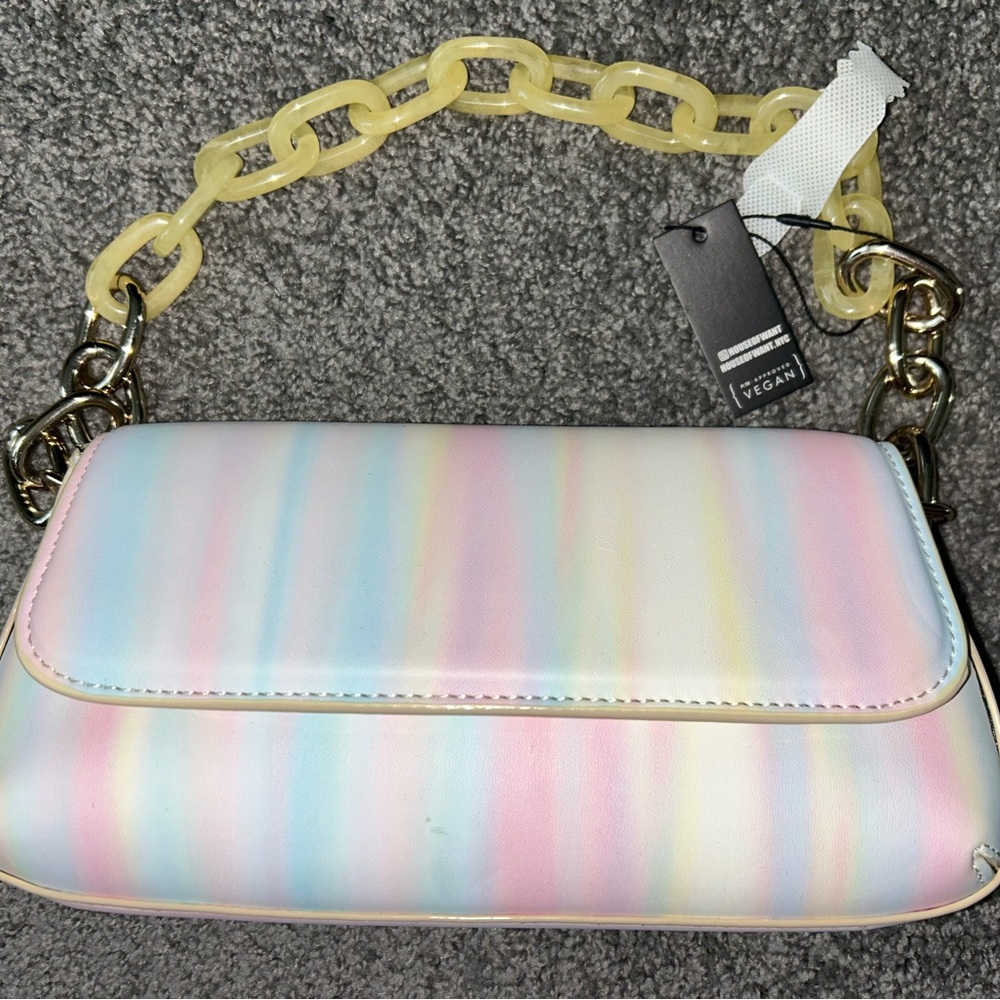 Pastel Rainbow House of Want Shoulder Bag